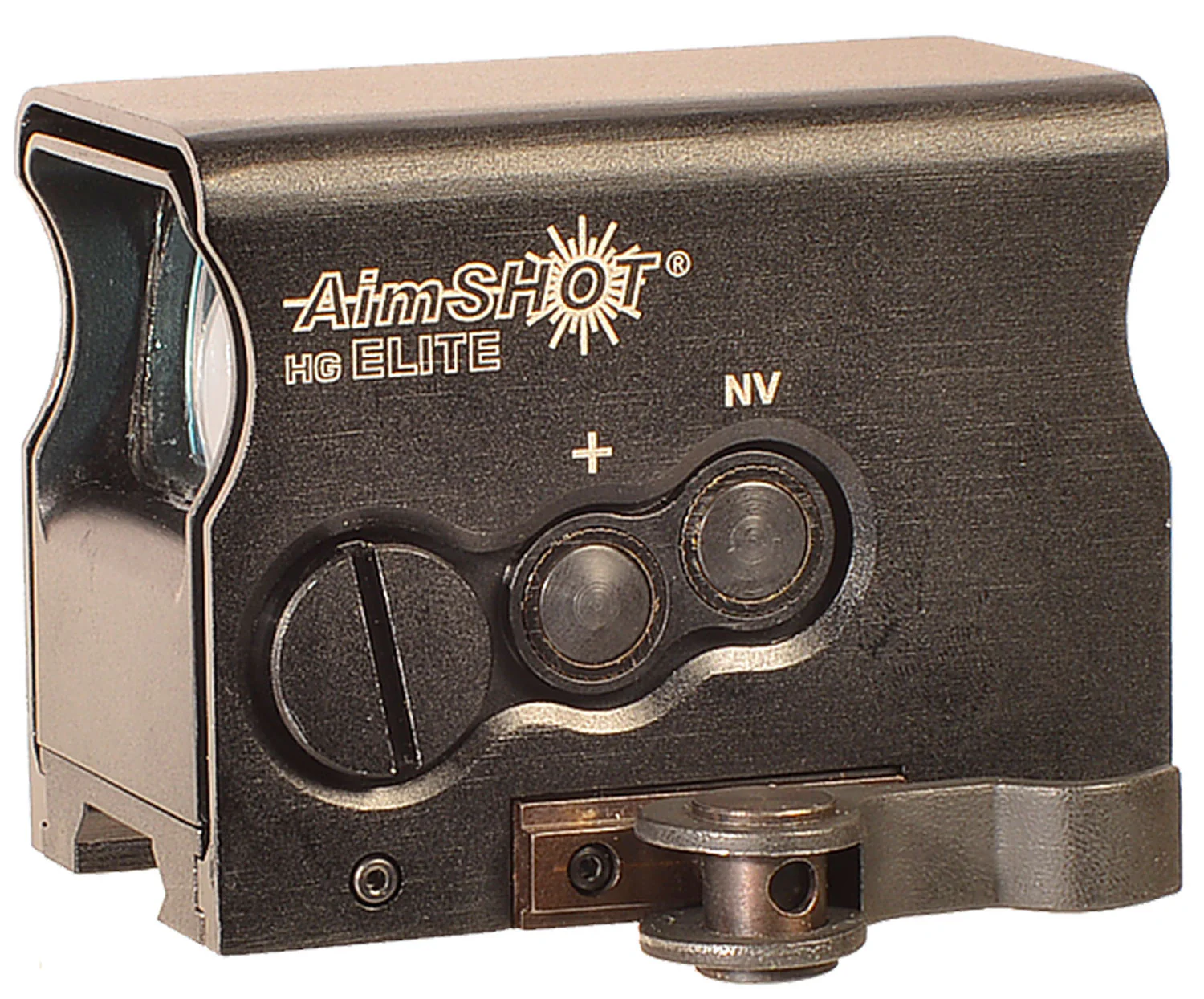 AimShot HGELITEAGREE HG Elite  Black Anodized 1 x 34 mm 2 MOA Green Dot