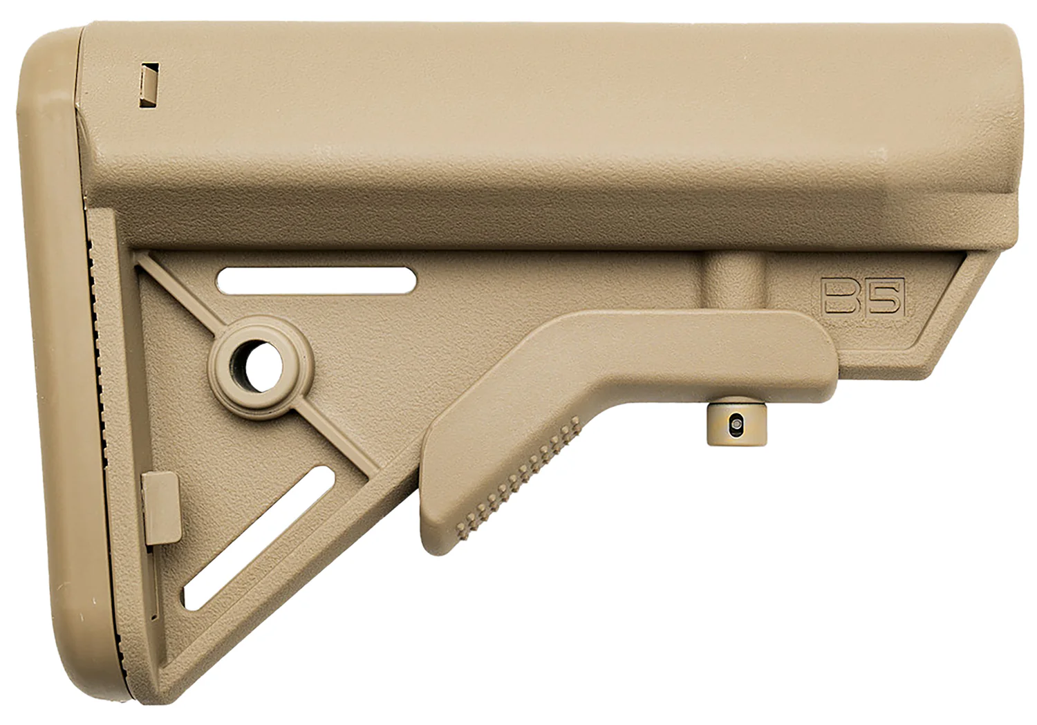 B5 Systems BRV1085 Bravo Flat Dark Earth Synthetic for AR-Platform with Mil-Spec Receiver Extension (Tube Not Included)