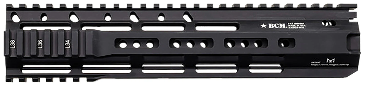BCM RAIDERM10556BL RAIDER-M13 Rail Black Anodized 10.00" M-LOK Free-Floating Style Made of Aluminum for AR-Platform