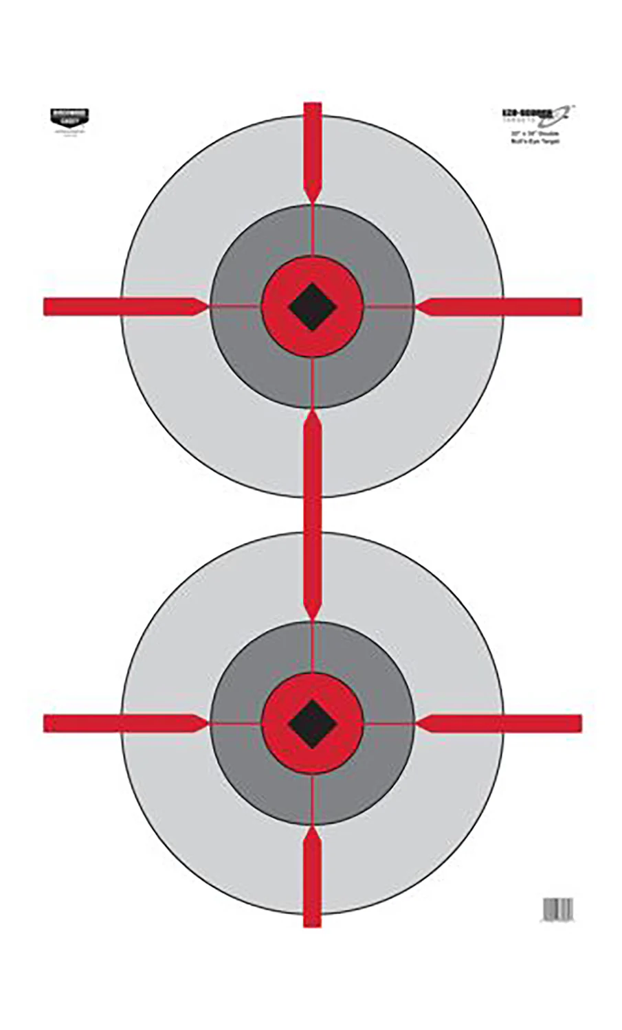 Birchwood Casey 37031 EZE-Scorer  Bullseye Paper Target 23" x 35" 100 Per Pkg