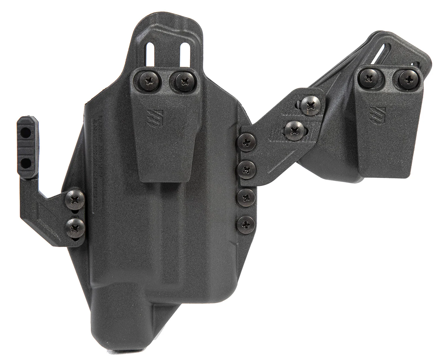 Blackhawk 416702BK Stache IWB Size 02 Black Polymer Belt Clip Compatible w/Glock 19/23/32/45 Belt 1.50" Wide Ambidextrous