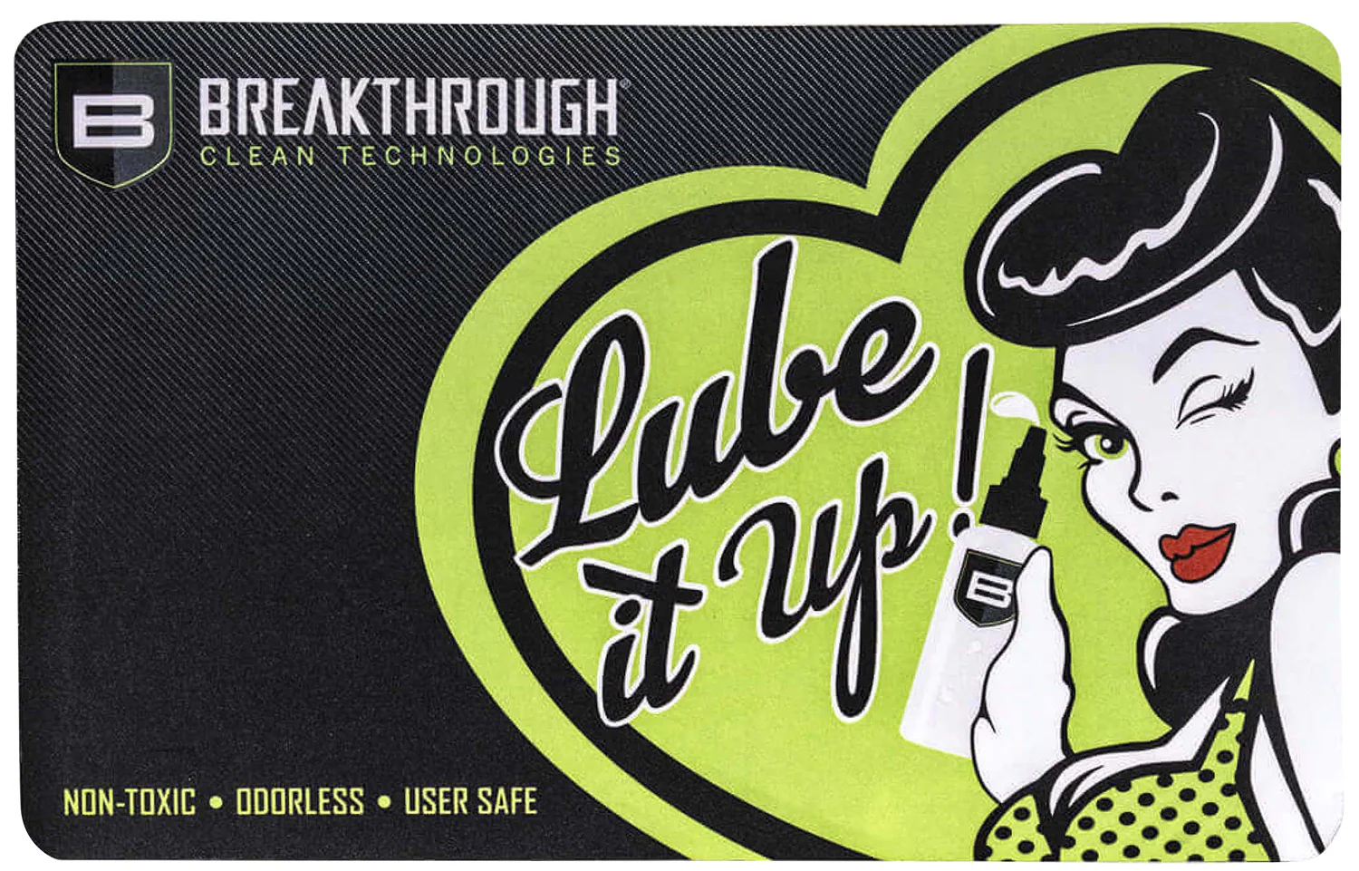 Breakthrough Clean BTRGMP Pistol  Cleaning Mat Neoprene/Polyester 17" Long Breakthrough Cleaning Products Illustration