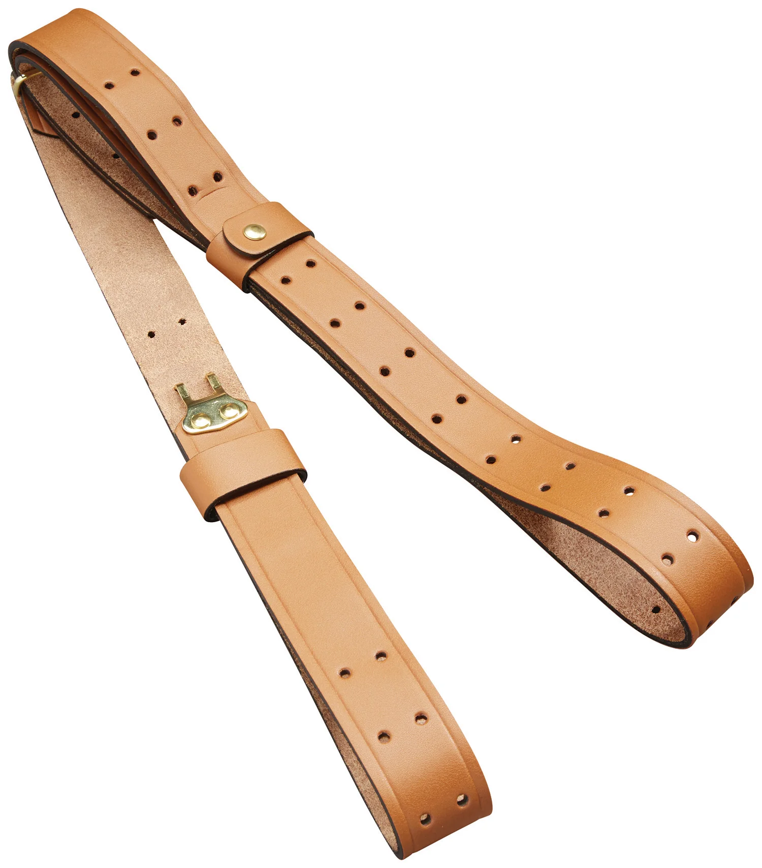 Butler Creek 26113 Military Carry Strap Brown Leather 44" OAL Two-Piece Rifle