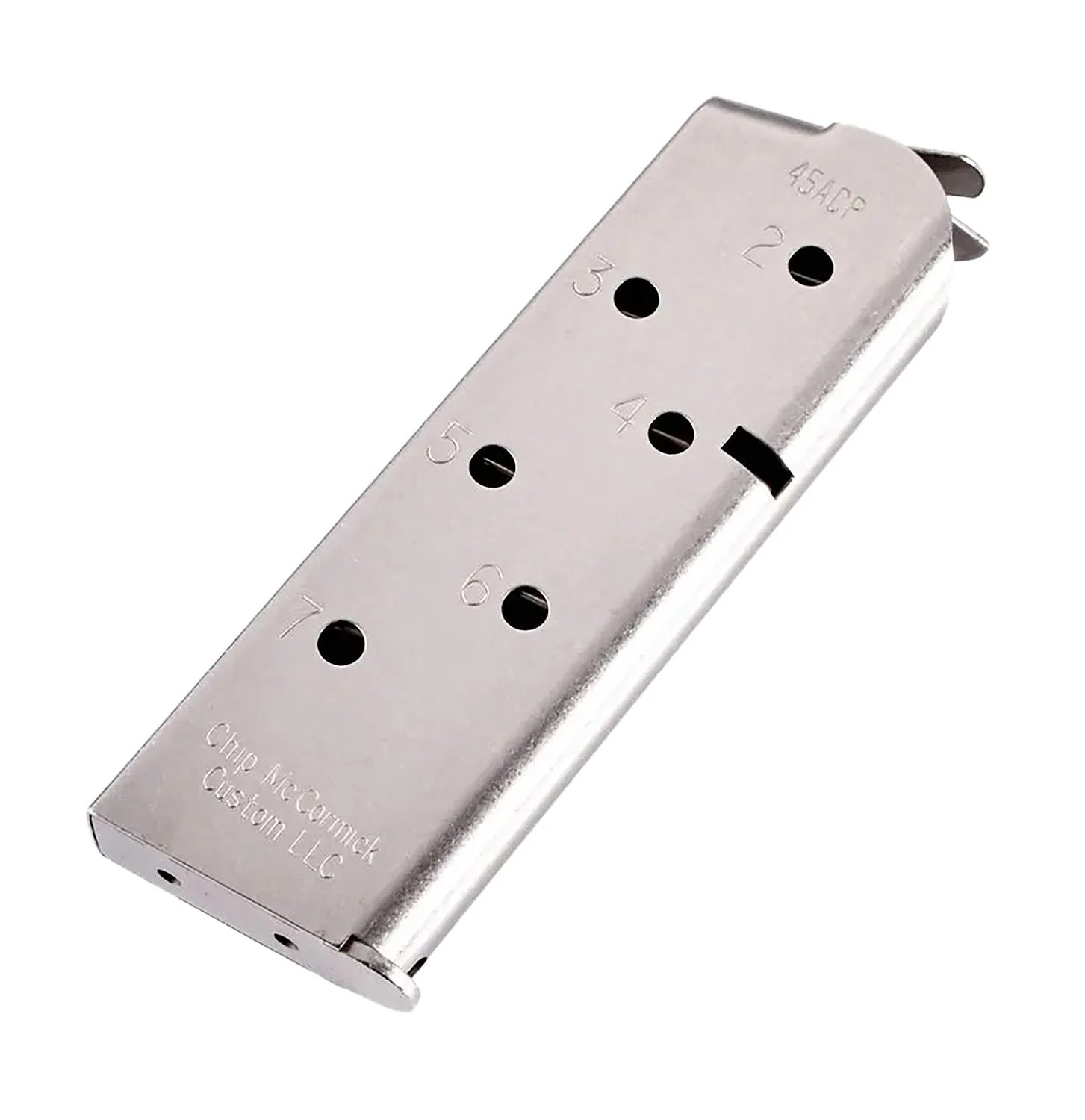 CMC Products 14120 Match Grade  7rd 45 ACP Fits 1911 Officer Stainless Steel