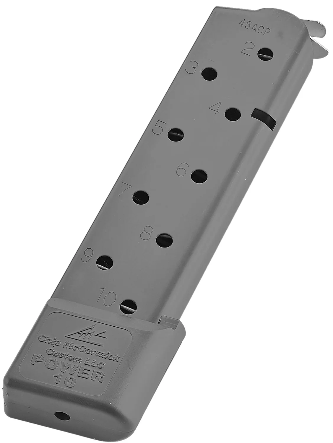 CMC Products 16150C Power Mag  10rd 45 ACP Fits 1911 Government Black Stainless Steel