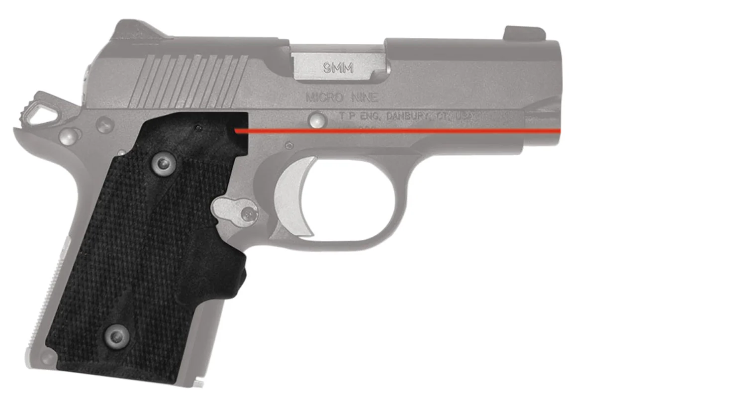 Crimson Trace 0152601 Lasergrips  Fits Kimber Micro 9, Red Laser Black Polymer