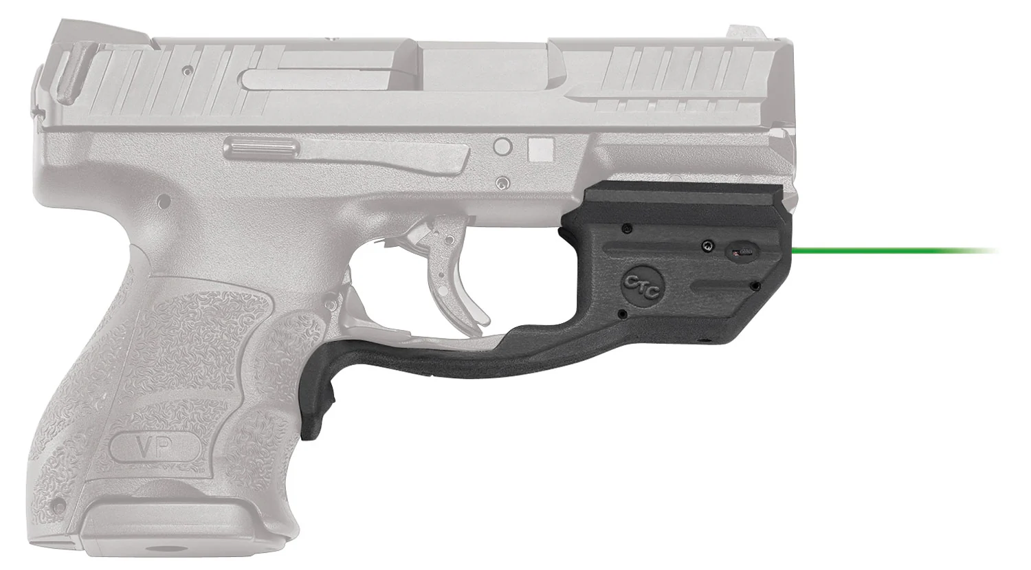 Crimson Trace 0165901 Laserguard  H&K VP9/VP9SK/VP40, Green Laser Black Polymer