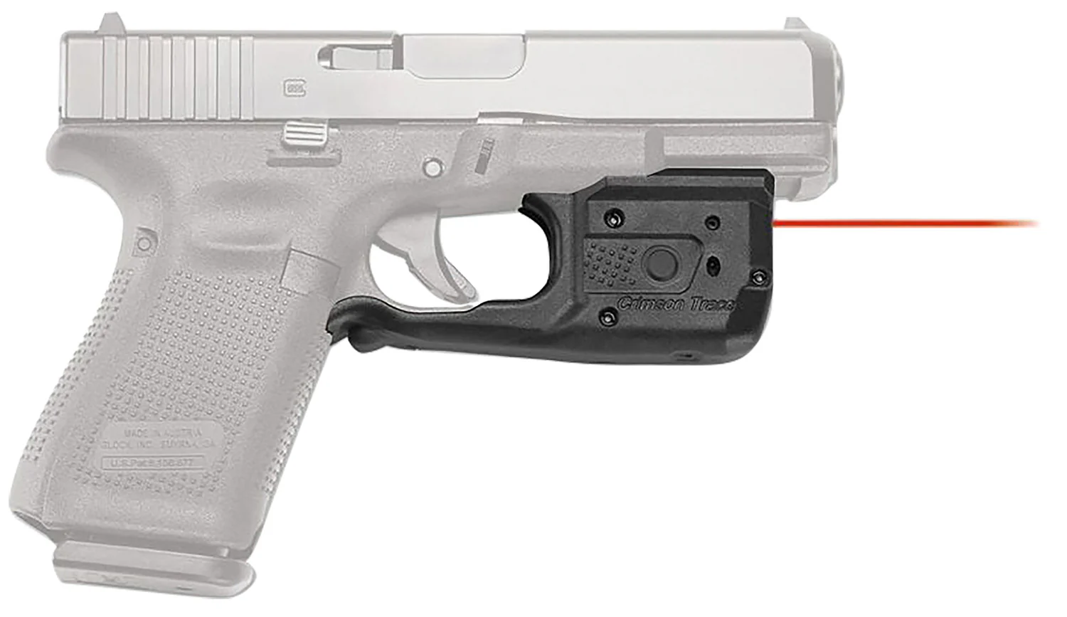 Crimson Trace 0169401 Laserguard Pro Compatible w/Glock Full & Compact, Red Laser/White Light