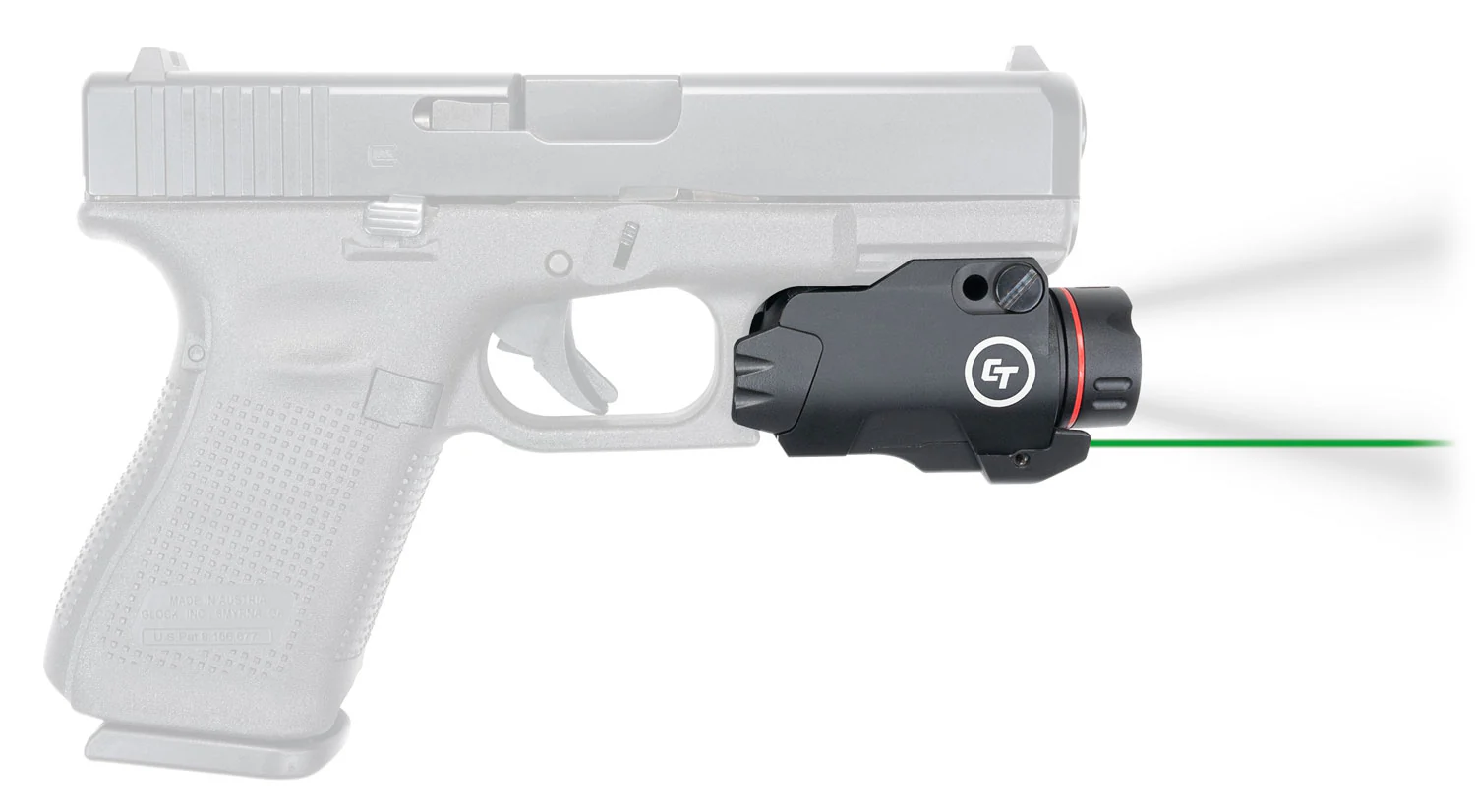 Crimson Trace 0177201 Rail Master Pro  Green Laser/White Light 5mW/400 Lumens, Output 633nM Wavelength, Picatinny/Weaver Rail Mount