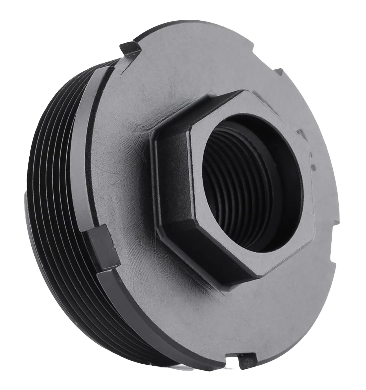 Dead Air LT311 HUB Direct Thread Mount M18X1 4140 HT Alloy Steel Black Nitride
