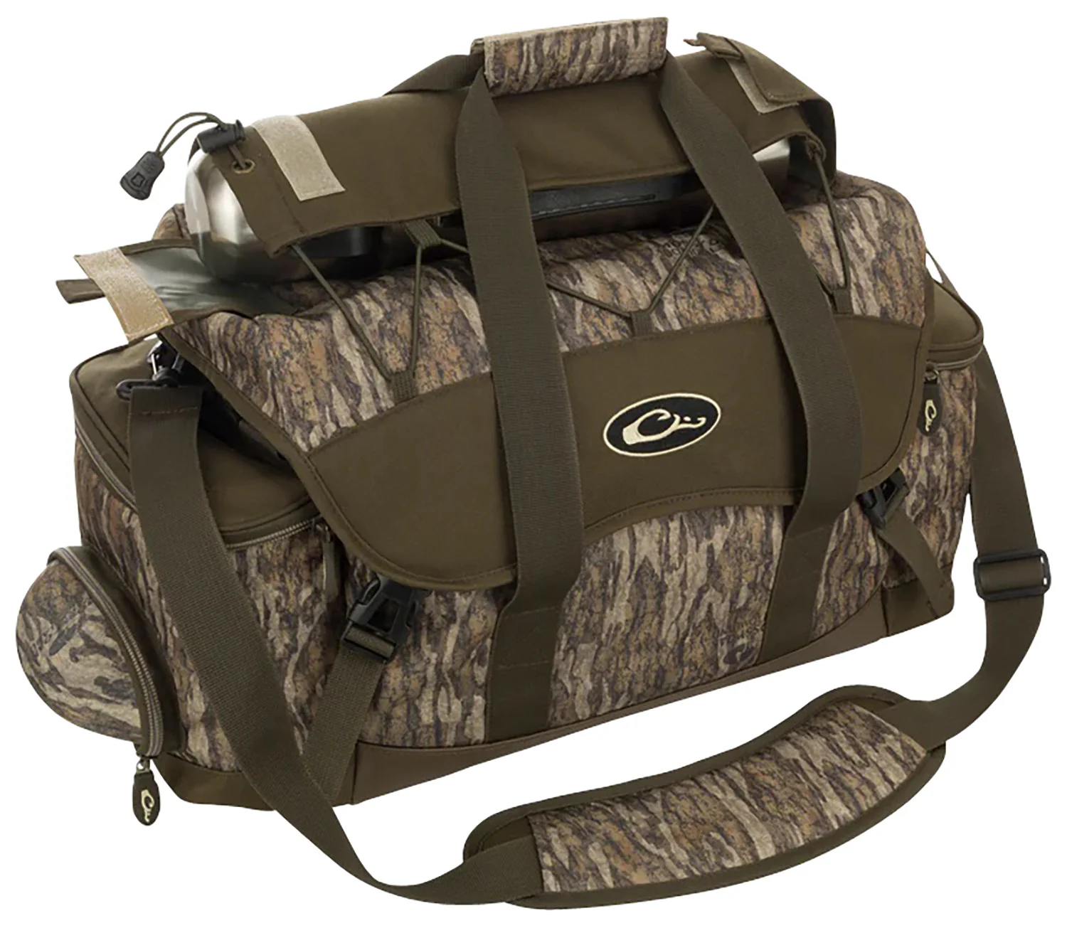 Drake Waterfowl DA2020006 Blind Bag  Large 18 Pockets, Sunglass Pocket, Thermos Sleeve, Carry Handles/Adj. Strap