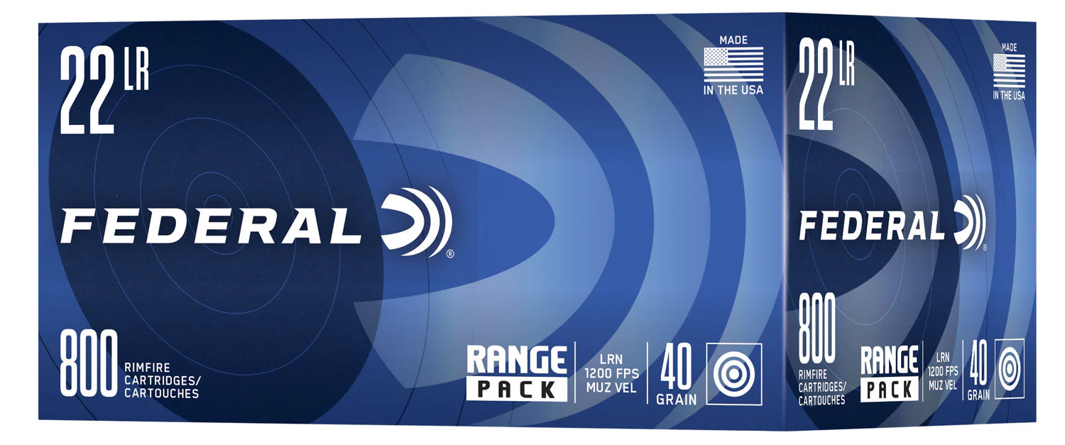Federal 729B800 Champion Training Range Pack 22LR 40gr Lead Round Nose