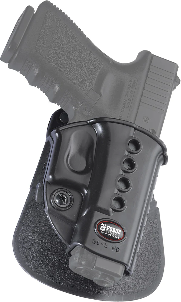 Fobus GL2E2 Passive Retention Evolution OWB Black Polymer Paddle Fits Glock 22 Compatible w Glock 19/22/26  Right Hand