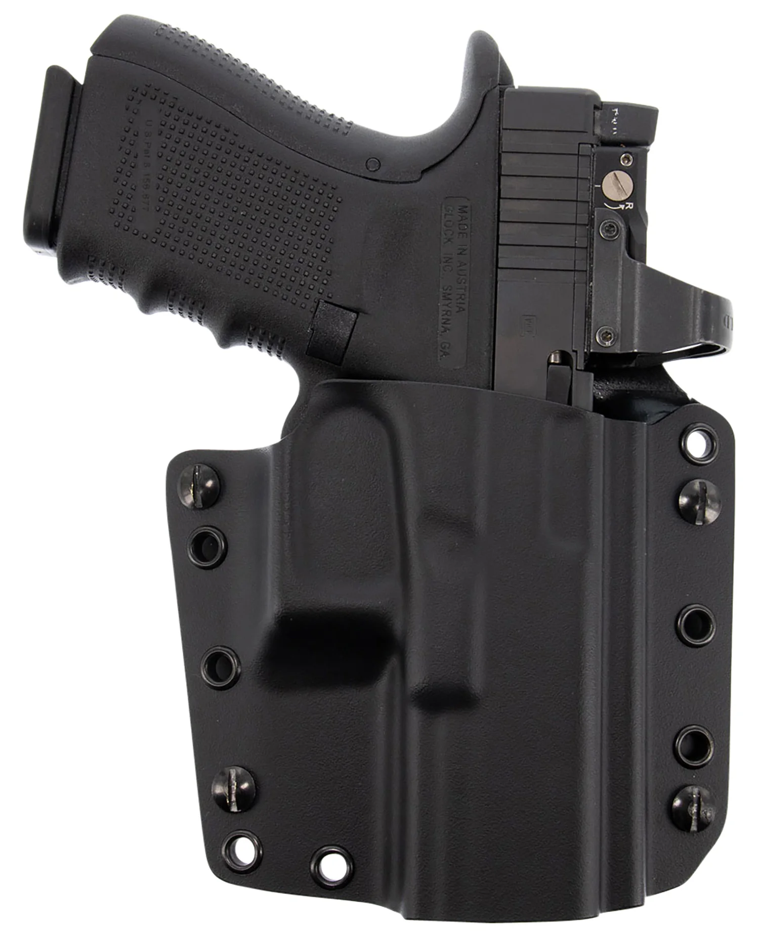 Galco CVS224RB Corvus IWB/OWB Black Kydex Belt Loop Fits CZ P-10F/Glock 17 Gen 5/Zev Tech Right Hand