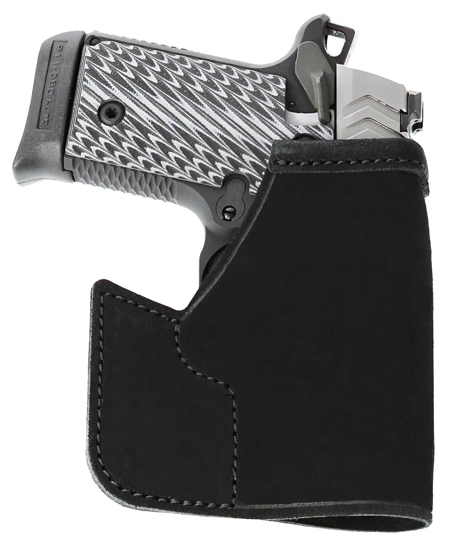 Galco PRO652B Pocket Protector  Black Leather Fits S&W M&P Shield/Plus/2.0 Ambidextrous