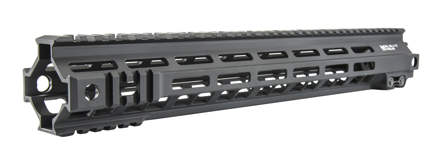 Geissele Automatics 05315B Mk4 Super Modular Rail 15" M-LOK Style Made of 6061-T6 Aluminum with Black Anodized Finish for AR-Platform