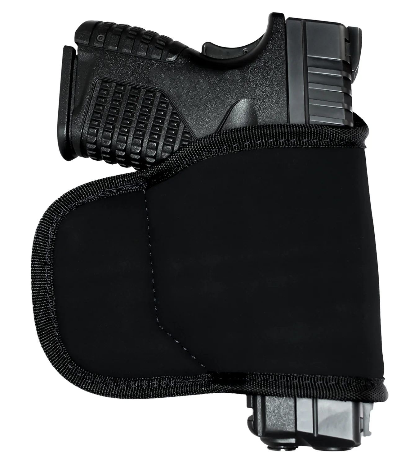 GrovTec US Inc GTHL15098BLK Multi-Fit  OWB Size 98 Black Suede Belt Loop Fits Small/Med Semi-Auto Right Hand