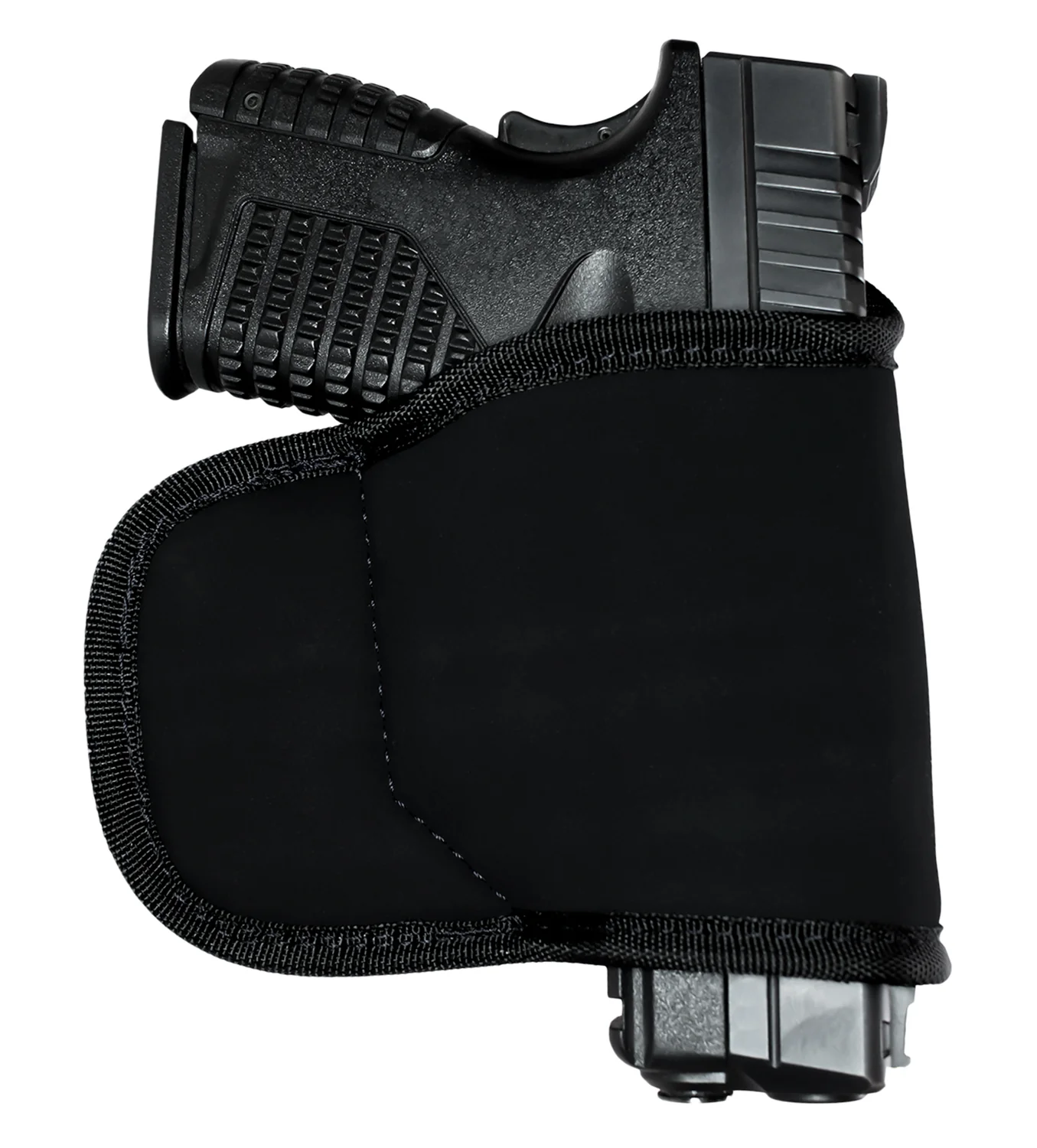 GrovTec US Inc GTHL15099BLK Multi-Fit  OWB Size 99 Black Suede Belt Loop Fits Med/Lg Semi-Auto Right Hand