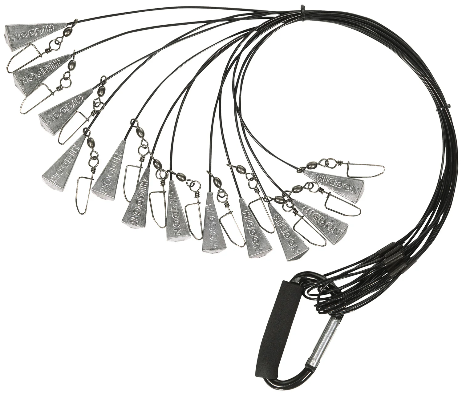 Higdon Outdoors 30321 Battleship Rig  Black 18" Long 12 Pack