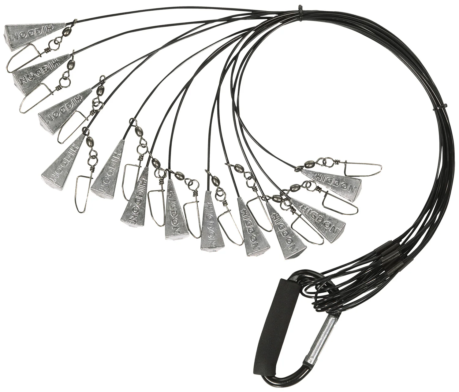 Higdon Outdoors 30328 Battleship Rig  Black 48" Long 12 Pack