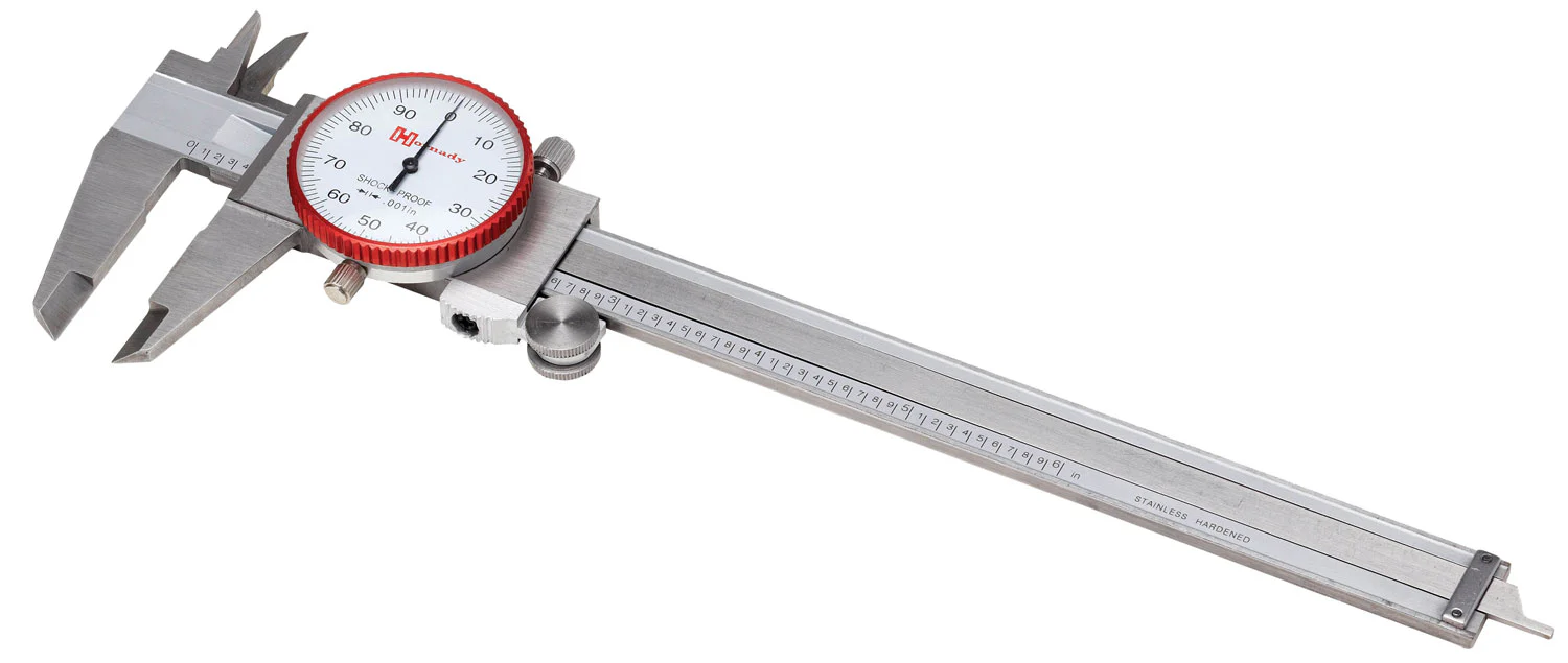 Hornady 050075 Dial Caliper  Silver Multi Caliber Stainless Steel Includes Storage Case