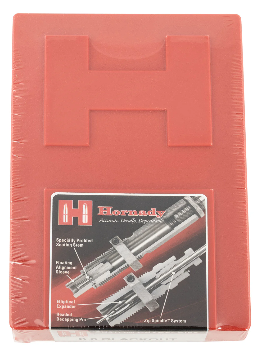 Hornady 546442 Custom Grade Series III 2 Die Set for 8.6 Blackout Includes Sizing Seater