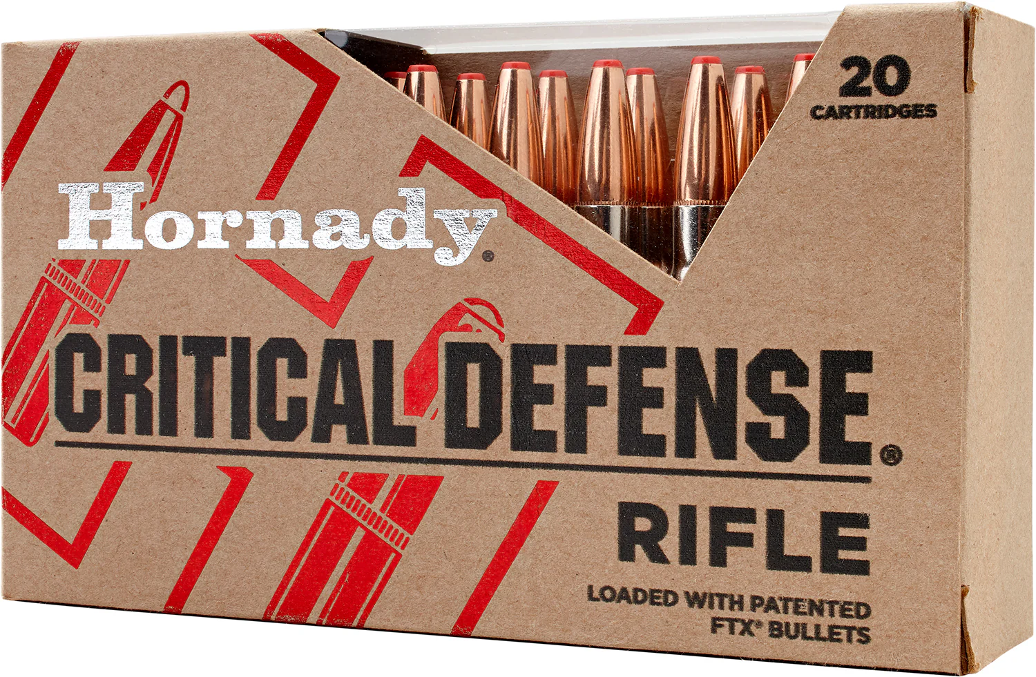 Hornady 80260 Critical Defense  223Rem 73gr Flex Tip eXpanding