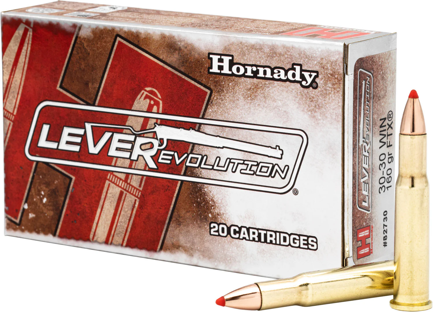 Hornady 82730 LEVERevolution  30-30Win 160gr Flex Tip eXpanding 20 Per Box/10 Case