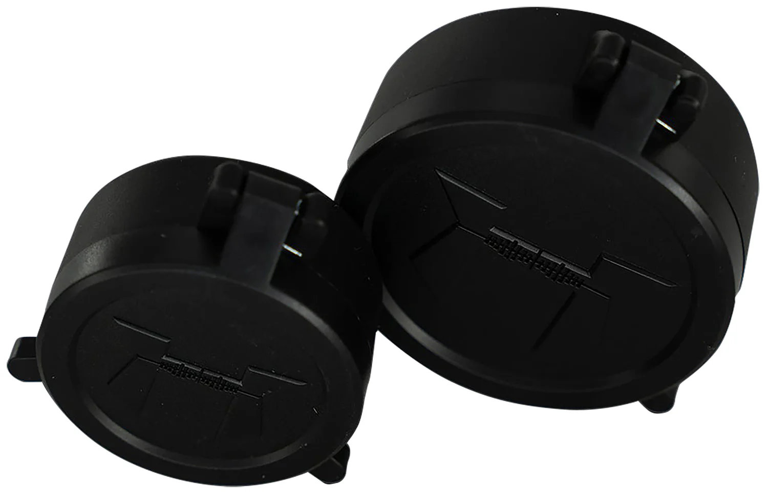 Huskemaw Optics 20SFC416 Blue Diamond Flip-Up Lens Caps Black Rubber 42mm Objective, Compatible w/Blue Diamond 4-16x42mm