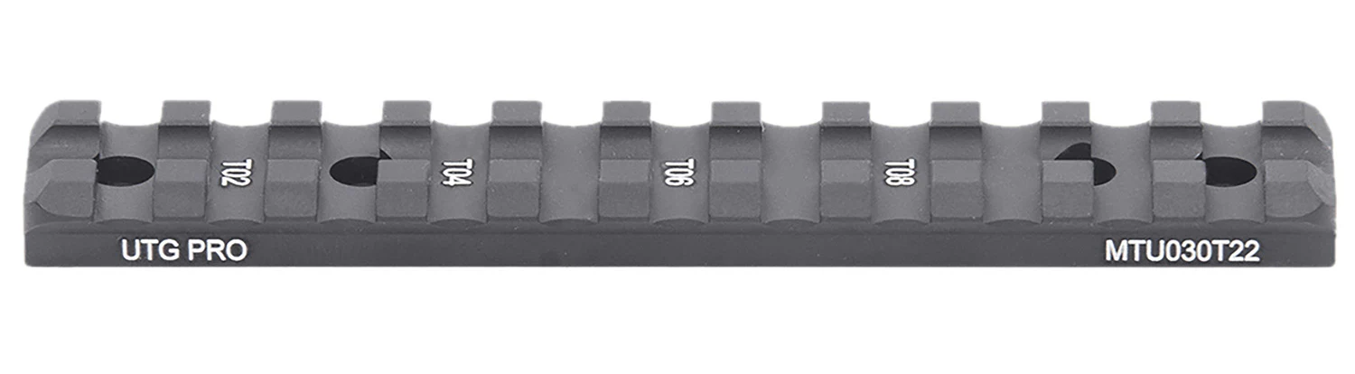 Leapers MTU030T22 Optic Mount  Matte Black Anodized Aluminum Aluminum