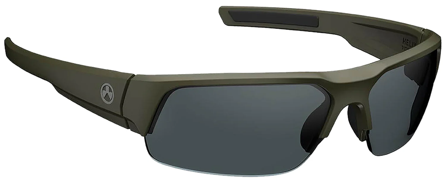 Magpul MAG109713151100 Helix Eyewear Gray Lens OD Green Frame