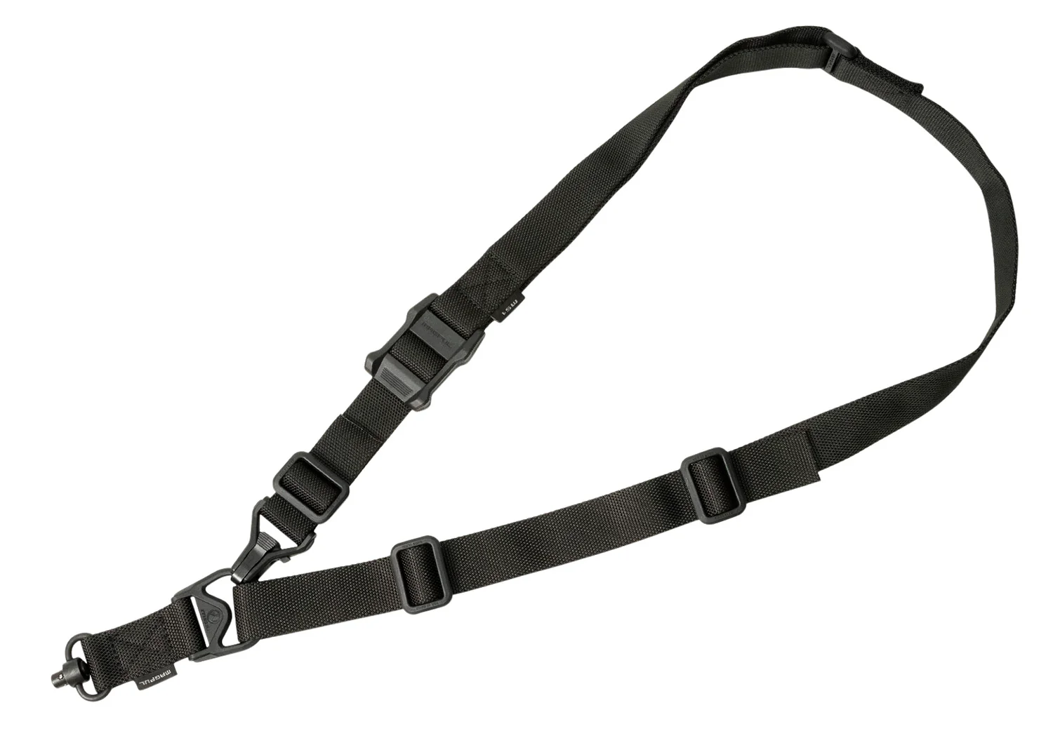 Magpul MAG515BLK MS3 Single QD Sling GEN2 Black Nylon 48"-60" OAL Adjustable One-Two Point Rifle
