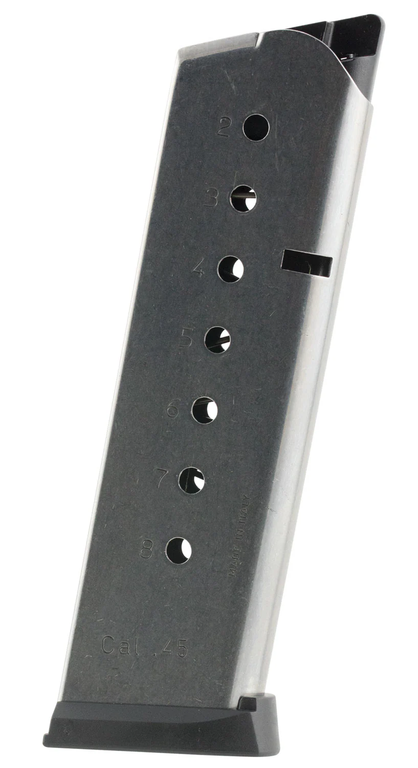 Mec-Gar MGCG4508SPF 1911 Government 8rd 45 ACP, Stainless Steel