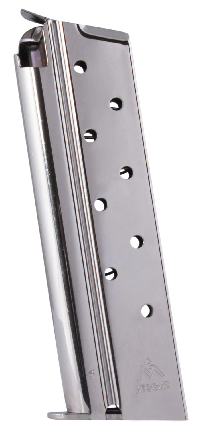 Mec-Gar MGCGGOV38N 1911 Government 9rd 38 Super, Nickel Carbon Steel