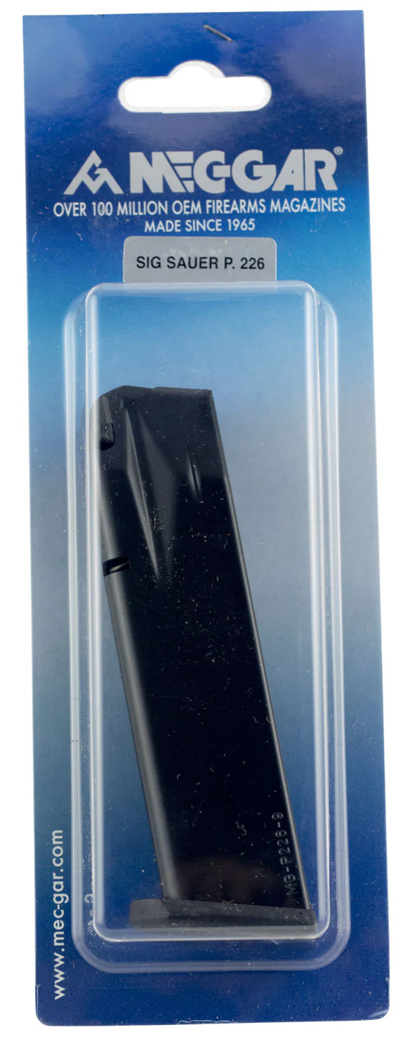 Mec-Gar MGP22618AFC Sig P226 18rd 9mm Luger, Blued w/Anti-Friction Coating Carbon Steel