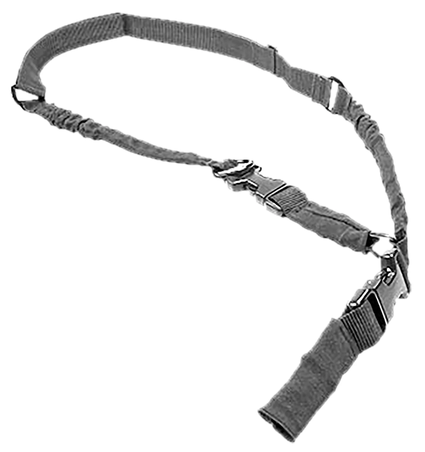 NcStar AARS21PU 2 To 1 Point Sling Urban Gray 55"-72" OAL Adjustable Bungee