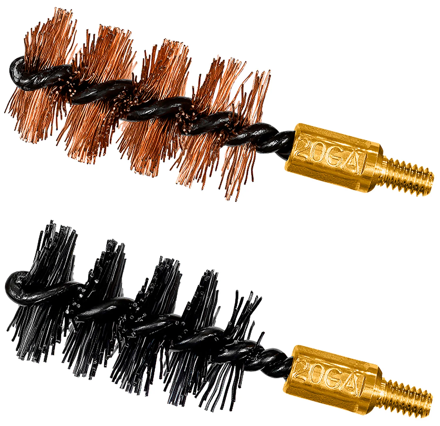 Otis FG520NB Bore Brush Set  20 Gauge Shotgun Firearm 2" Long Bronze/Nylon Bristles 2 Per Pkg