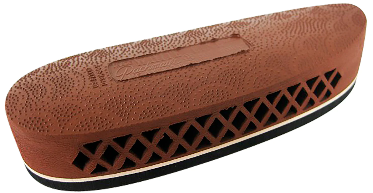 Pachmayr 00011 F325 Deluxe  Brown with White Line Small Rubber For Shotgun