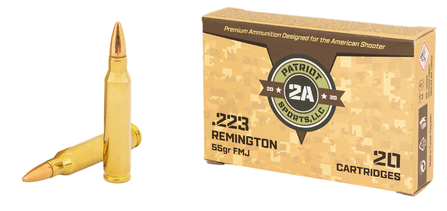 PATRIOT SPORTS LLC P223055F   223Rem 55gr Full Metal Jacket