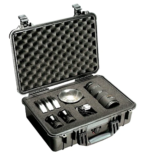 Pelican 1500000110 Protector Case Black Polypropylene Holds Handgun