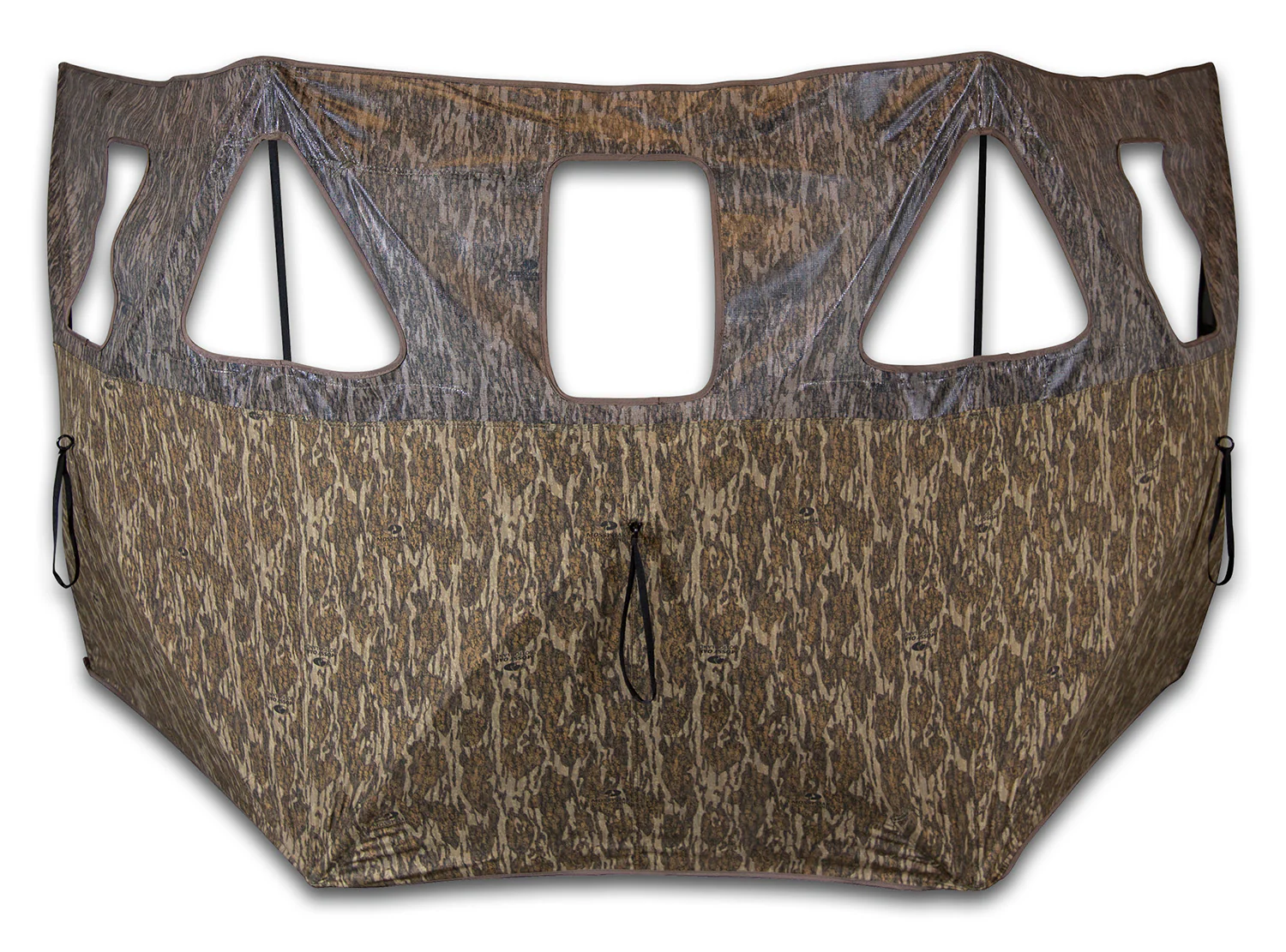 Primos 65165 Double Bull 3-Panel Stakeout Ground Mossy Oak Original BottomLand