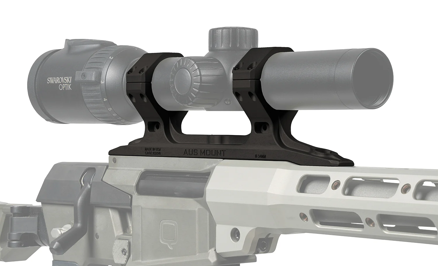 Q 100-298 AUS MOUNT 34MM DIA DIRECT MINI FIX BLK