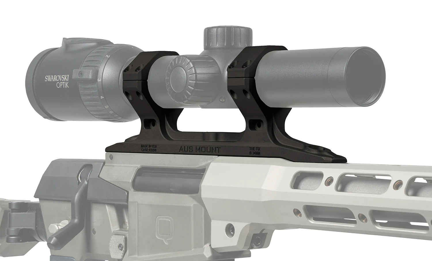 Q 100-322 AUS MOUNT 34MM DIA DIRECT THE FIX BLK