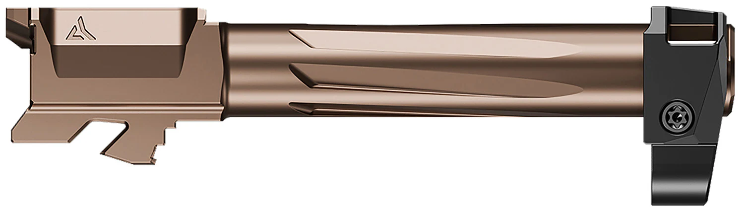 Radian Weapons R0834 Ramjet & Afterburner Combo 9mm Luger Compatible w/Glock 19 Gen4, Bronze Stainless Steel