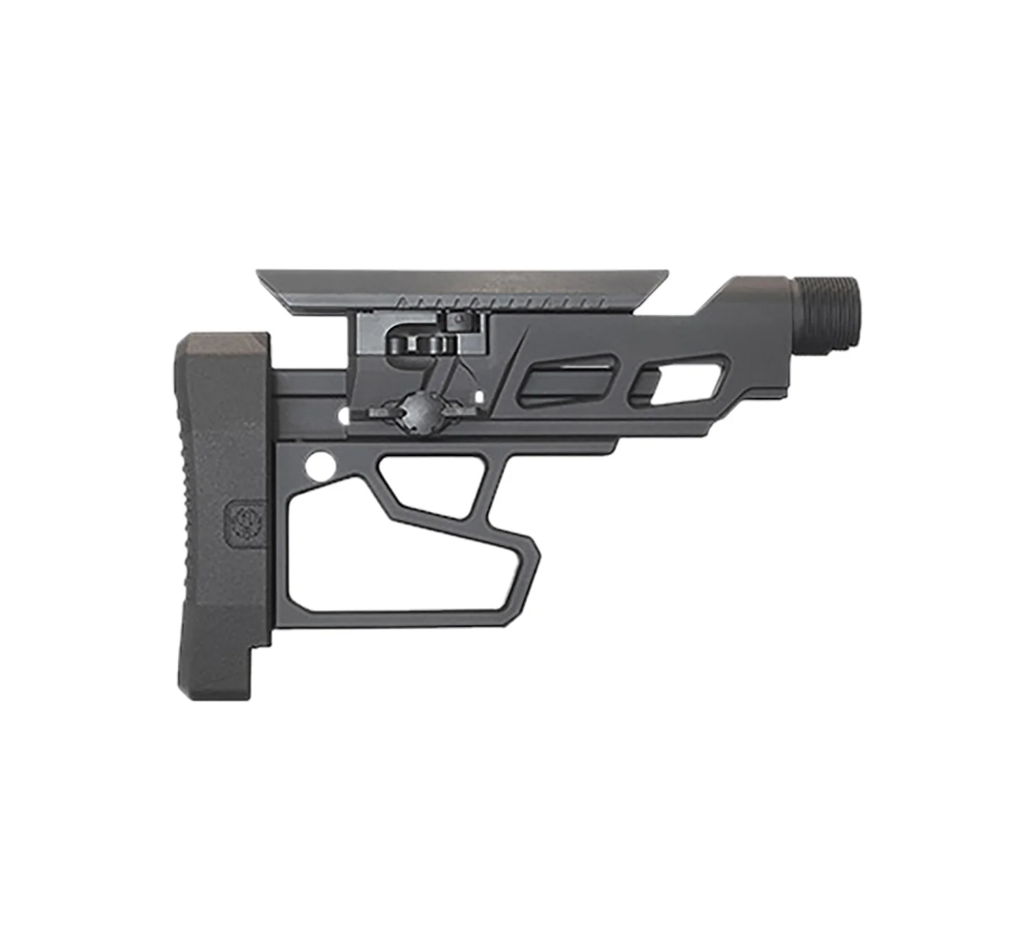 Ruger 90773 Precision Rifle Buttstock Assembly Black Steel/Aluminum/Nylon