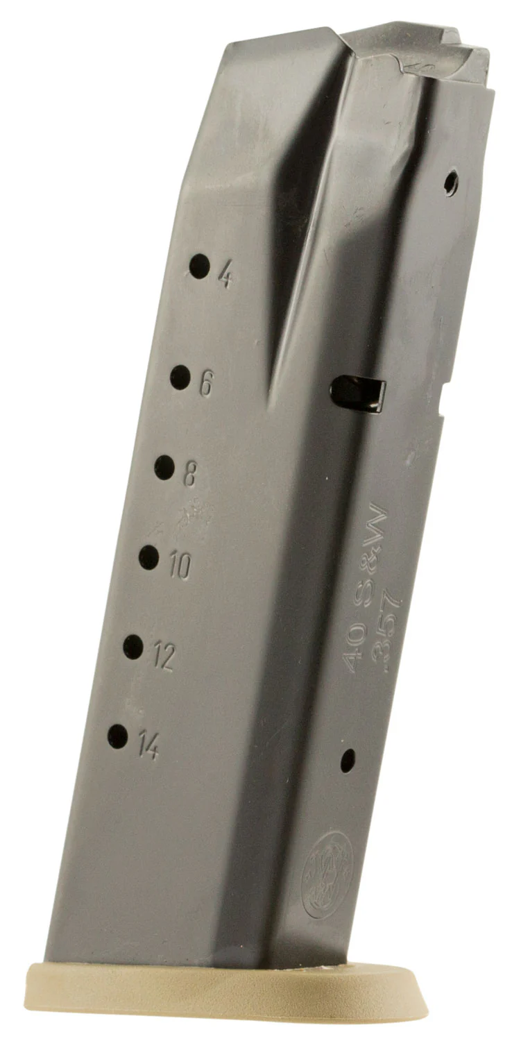 Smith & Wesson 3007346 M&P  15rd 40S&W Blued/Brown Floor Plate Steel