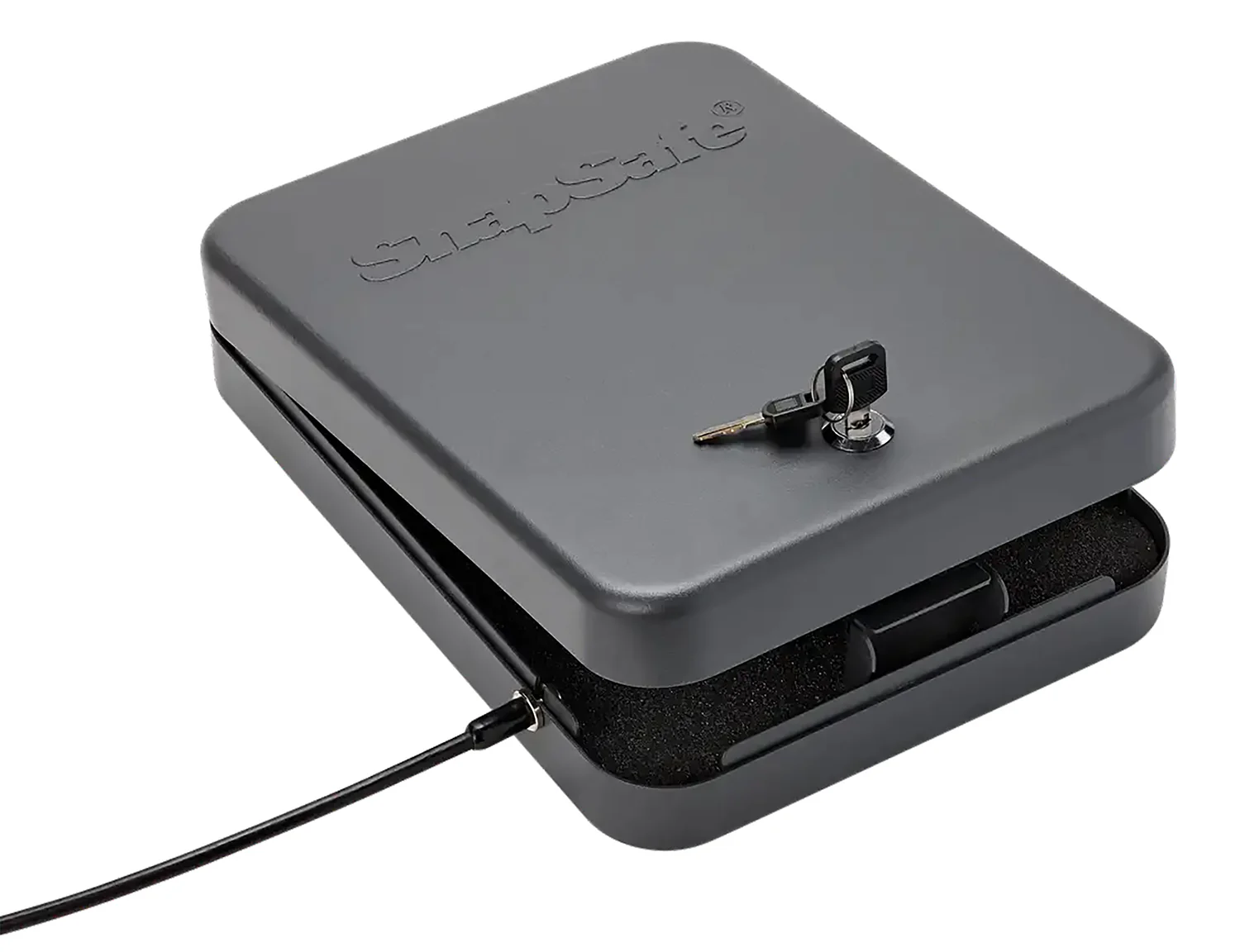 SnapSafe 75220 Lock Box  2XL Key Entry Black Steel 11.50" L x 8.50" W x 2.50" D
