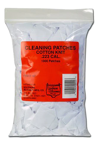 Southern Bloomer 122 Cleaning Patches 223 Rem,5.56x45mm NATO Cotton 1000 Per Bag