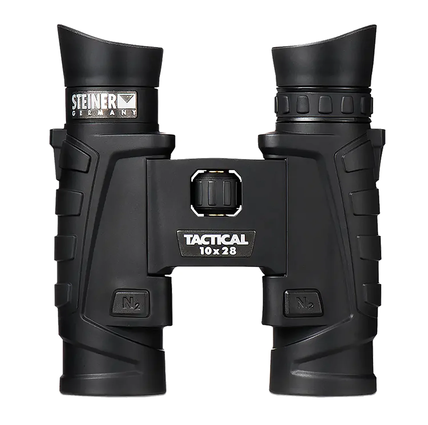 Steiner 2004 T1028 Tactical 10x28mm Roof Prism, Fast-Close Focus, Black Makrolon w/Rubber Armor