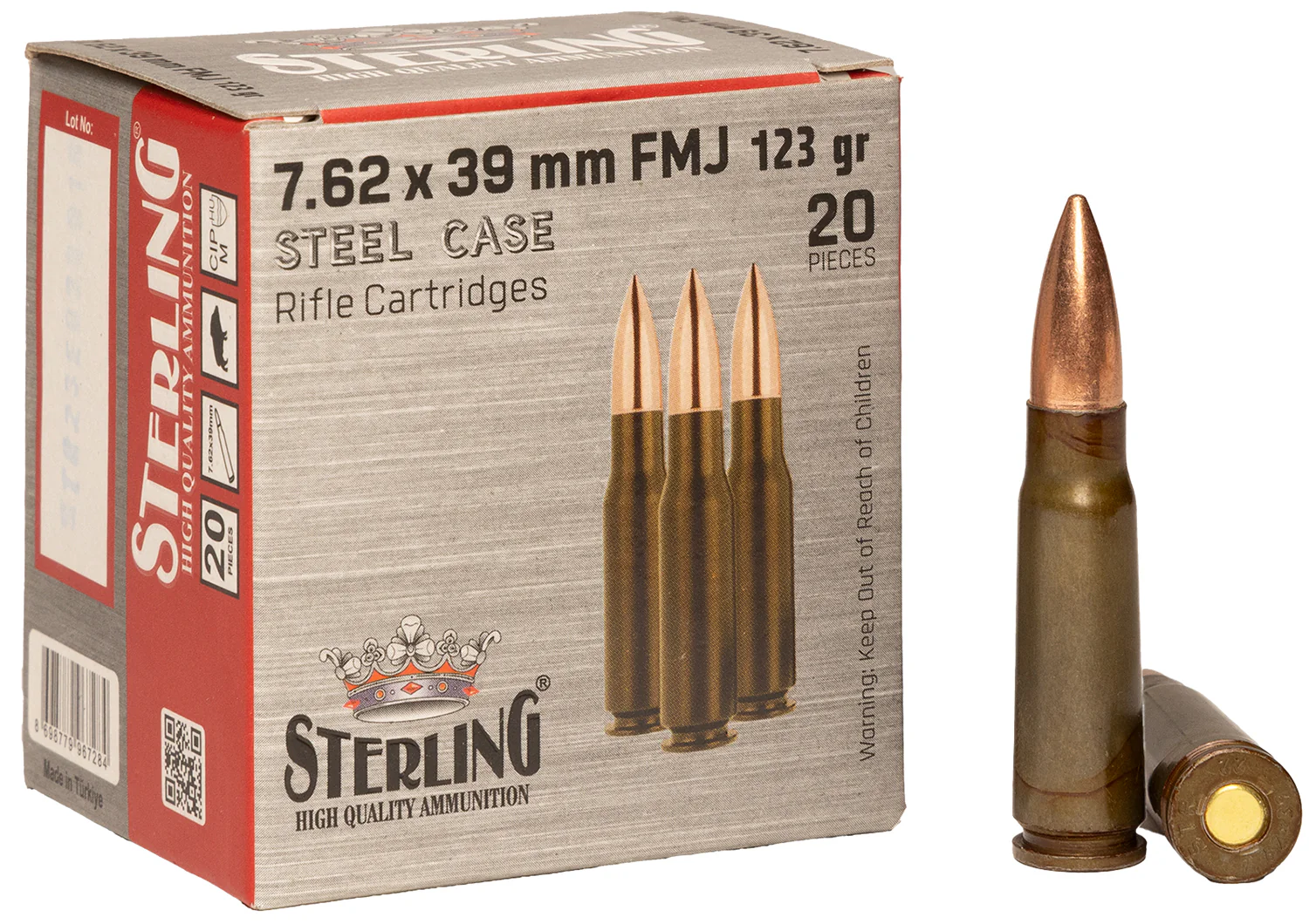 Sterling 8698779967284 7.62x39mm 123gr Full Metal Jacket